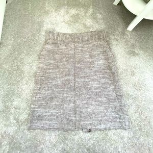 Brown knee length skirt Merona brand size 6